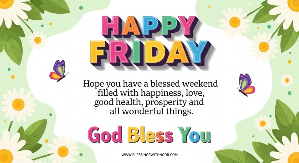 Good Morning Friday Blessings