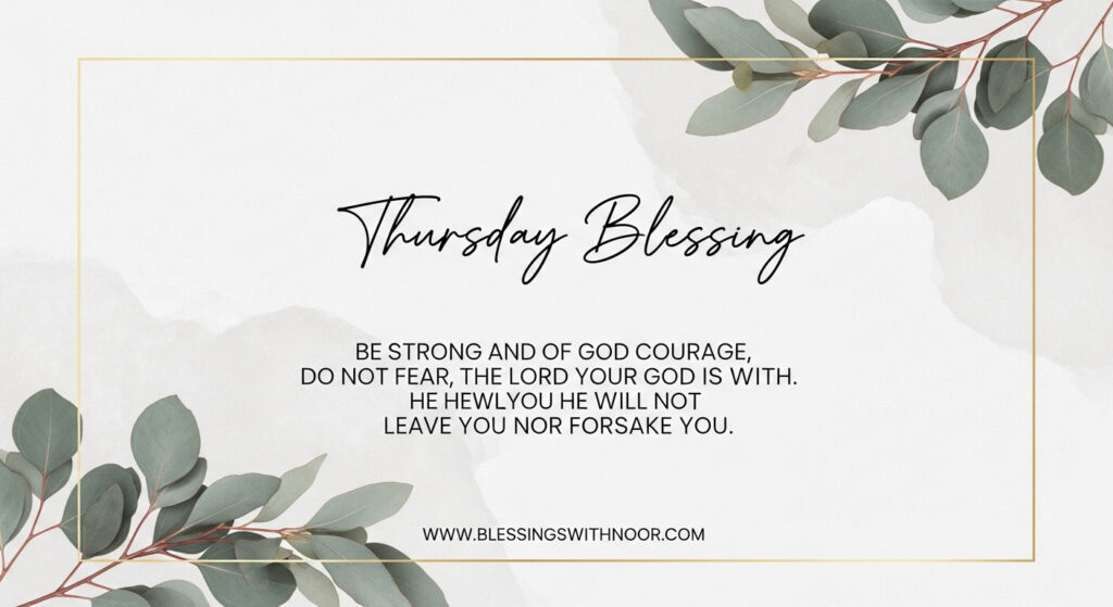 Good Morning Thursday Blessings