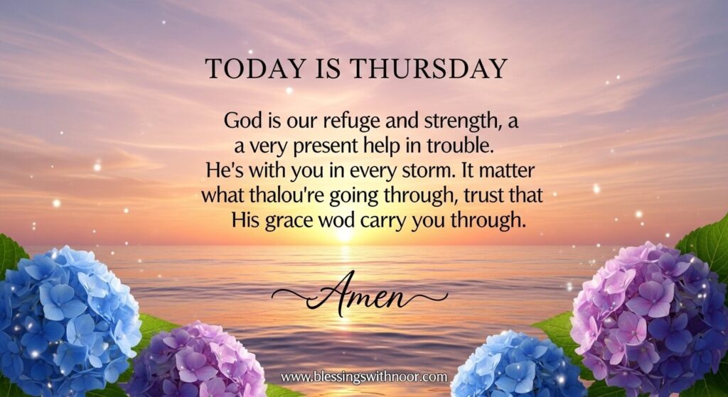 Good Morning Thursday Blessings