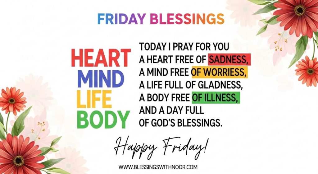 180+ Happy Friday Blessings Prayers & Quotes | Blessingswithnoor