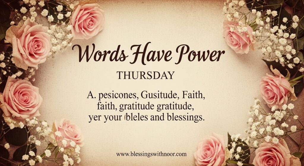 Happy Thursday Blessings