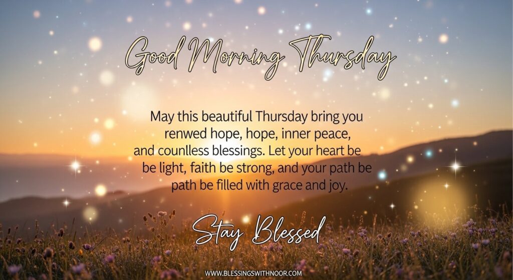 Happy Thursday Blessings