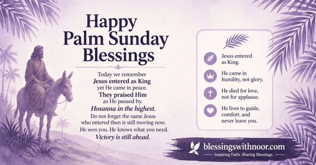Palm Sunday Blessings