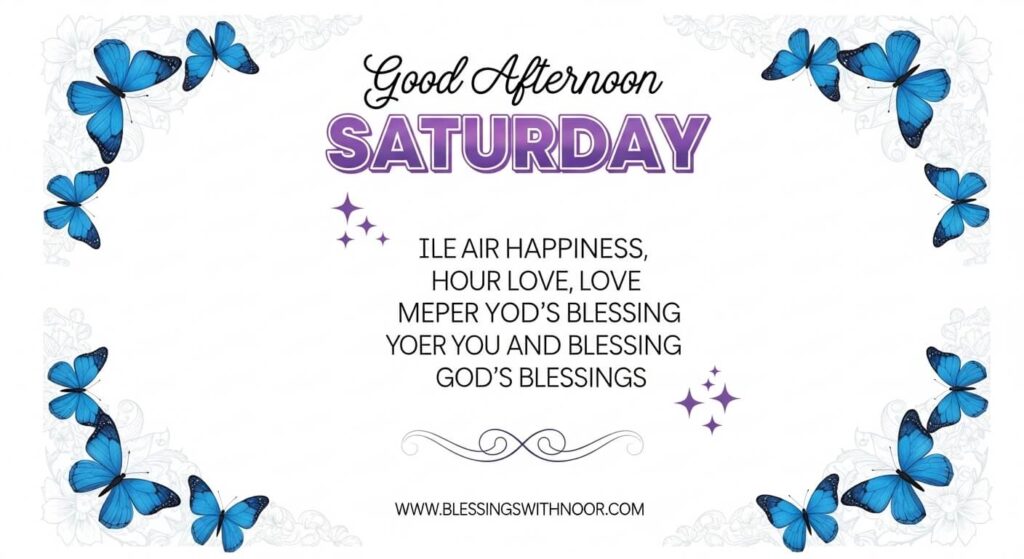 Saturday Blessings