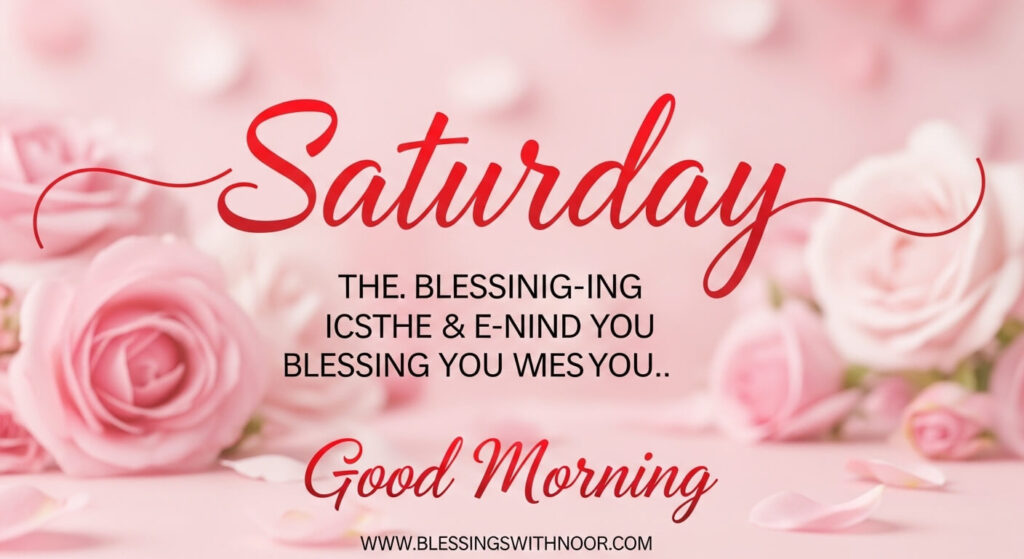 Saturday Blessings