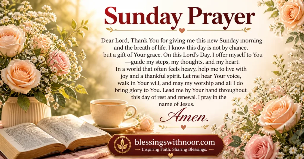 Good Morning Sunday Blessings