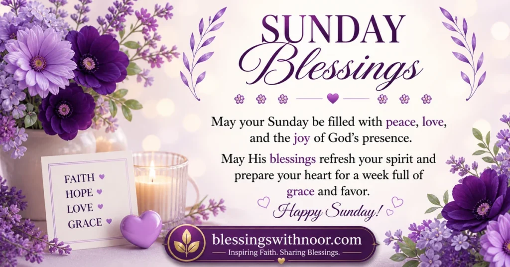 Good Morning Sunday Blessings