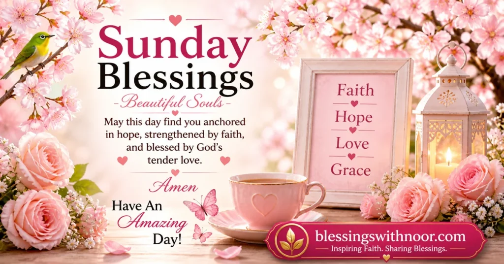 Good Morning Sunday Blessings