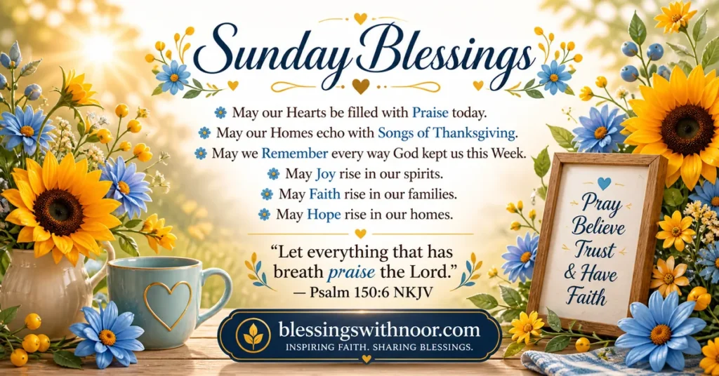 Sunday Blessings Prayers